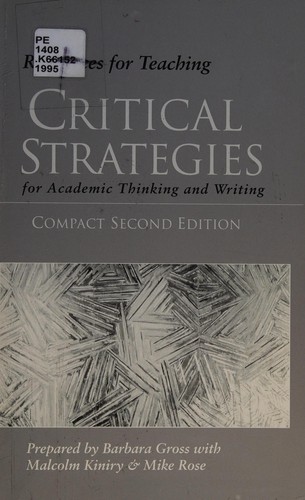 Resources for teaching critical strategies for academic thinking and writing