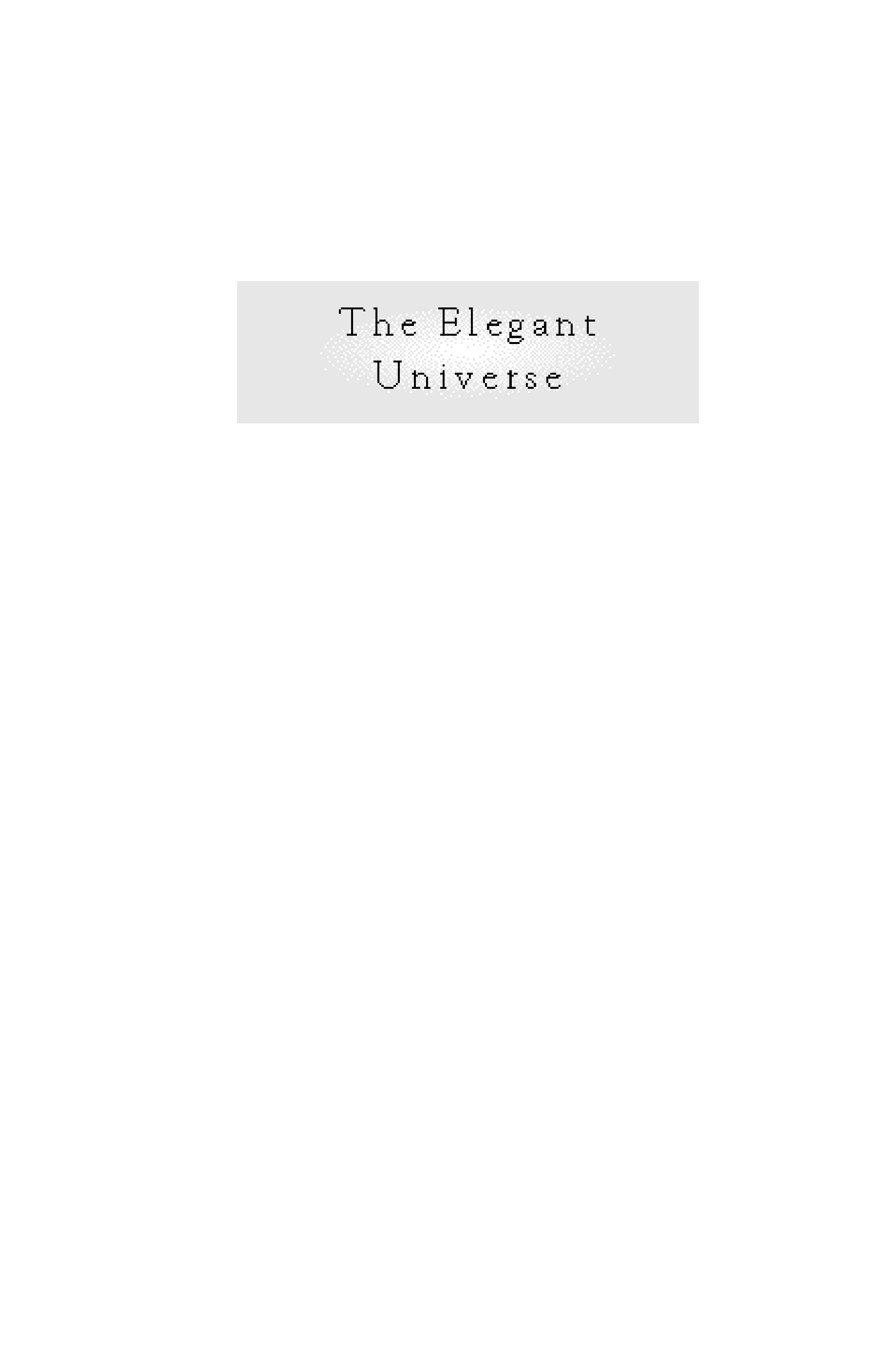 The Elegant Universe