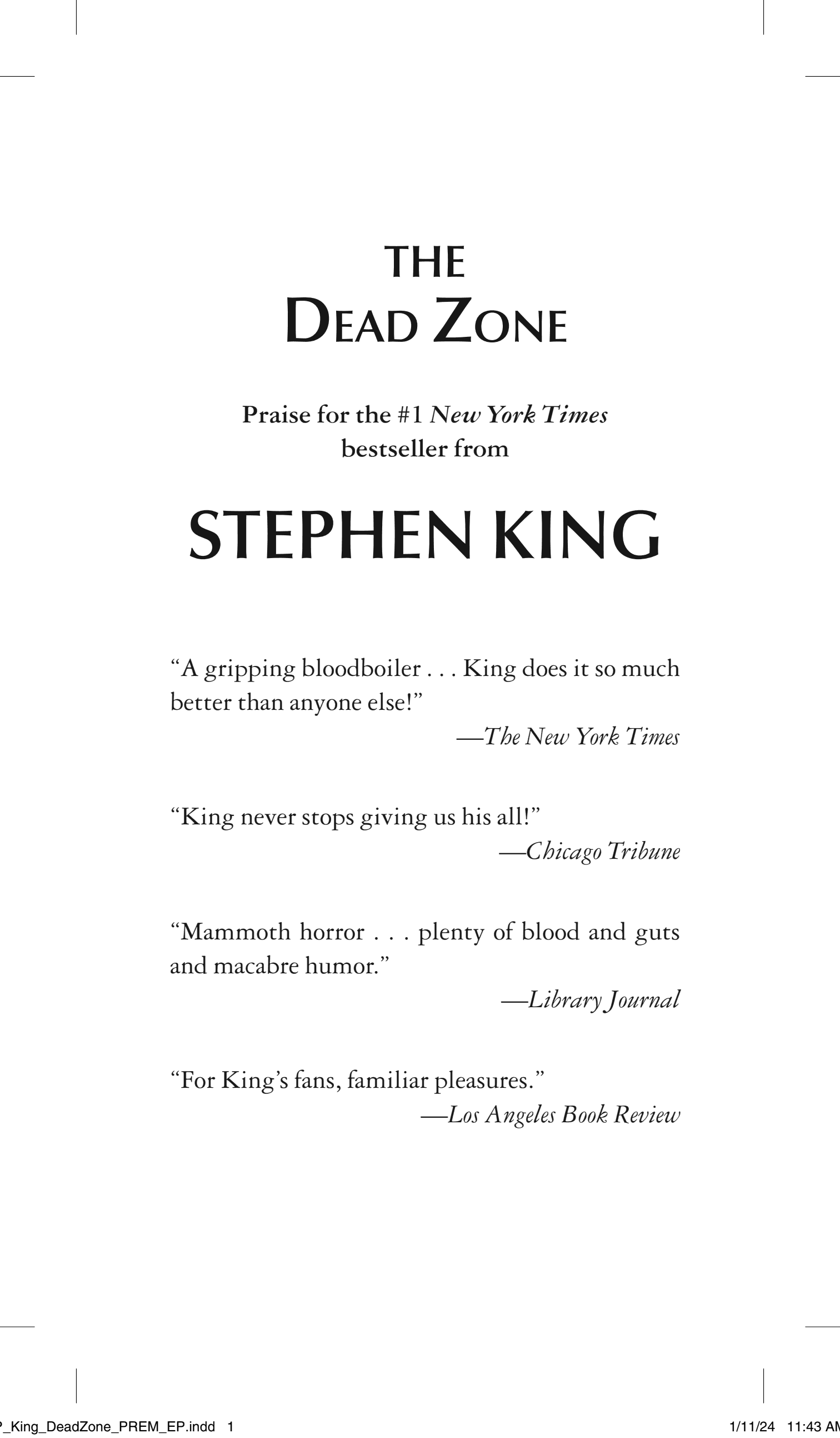 The Dead Zone — Stephen King