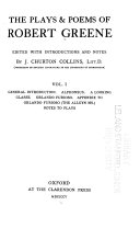 The Plays & Poems of Robert Greene