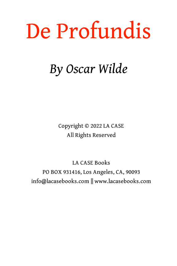 De profundis