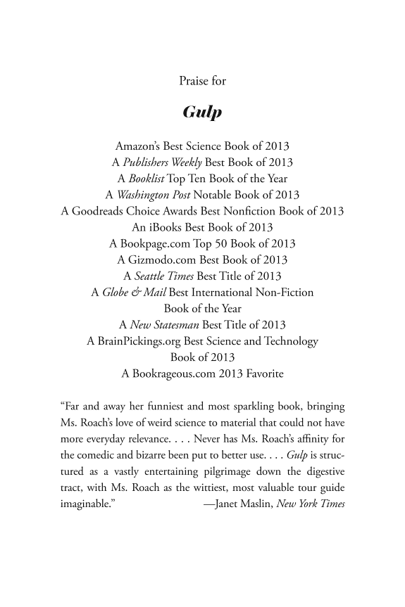 Gulp: Adventures on the Alimentary Canal