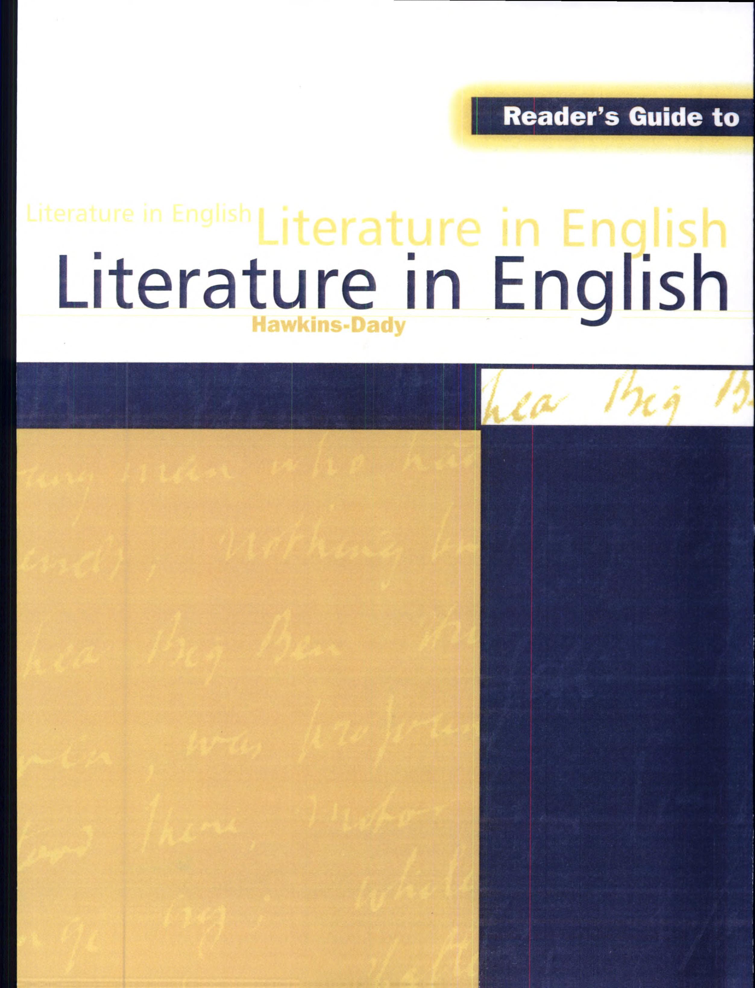 Reader's Guide to Literature in English by Mark Hawkins-Dady